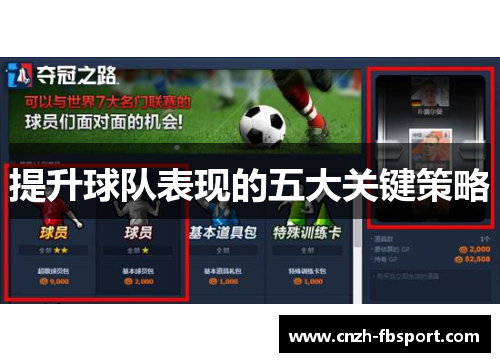 提升球队表现的五大关键策略